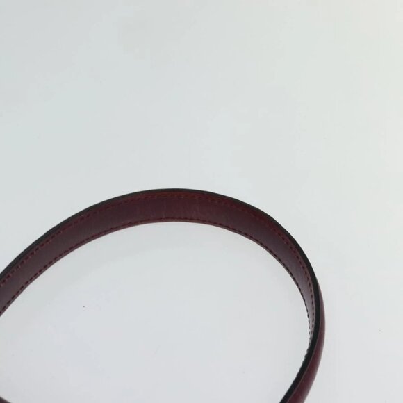 CELINE Circle Hand Bag Leather 2way Purple Gold Auth 124785 - Picture 9 of 16